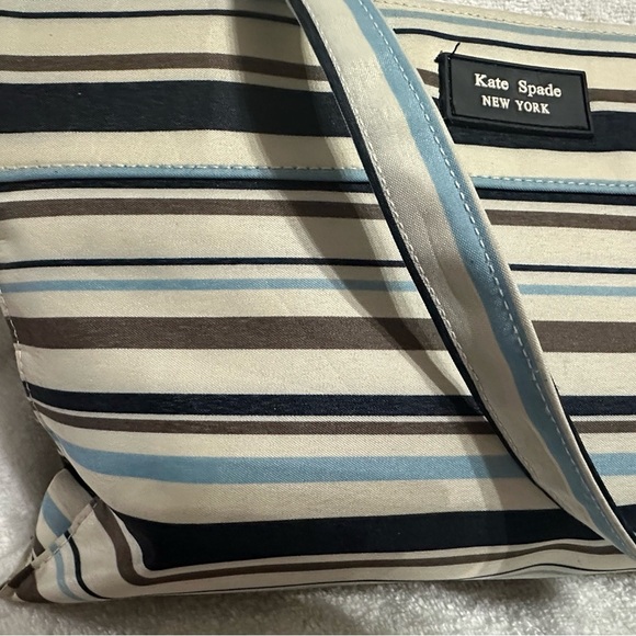 -SOLD-Kate Spade Stripped Canvas Tote Bag - Picture 15 of 15
